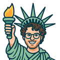 sergio.nyc logo: Sergio as the Statue of Liberty